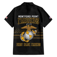 Montford Point Marines Family Matching Short Sleeve Bodycon Dress and Hawaiian Shirt First Black Marines USMC Military - Wonder Print Shop