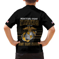 Montford Point Marines Family Matching Summer Maxi Dress and Hawaiian Shirt First Black Marines USMC Military - Wonder Print Shop