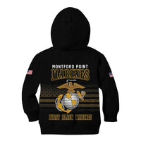 Montford Point Marines Kid Hoodie First Black Marines USMC Military - Wonder Print Shop