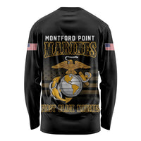 Montford Point Marines Long Sleeve Shirt First Black Marines USMC Military - Wonder Print Shop
