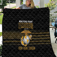 Montford Point Marines Quilt First Black Marines USMC Military - Wonder Print Shop