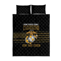 Montford Point Marines Quilt Bed Set First Black Marines USMC Military - Wonder Print Shop
