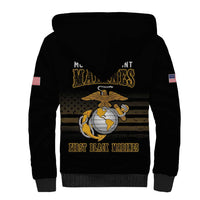 Montford Point Marines Sherpa Hoodie First Black Marines USMC Military - Wonder Print Shop