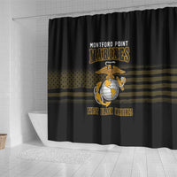 Montford Point Marines Shower Curtain First Black Marines USMC Military - Wonder Print Shop