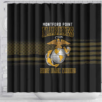 Montford Point Marines Shower Curtain First Black Marines USMC Military - Wonder Print Shop