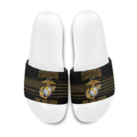 Montford Point Marines Slide Sandals First Black Marines USMC Military - Wonder Print Shop