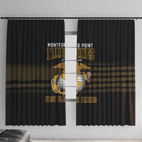 Montford Point Marines Window Curtain First Black Marines USMC Military - Wonder Print Shop