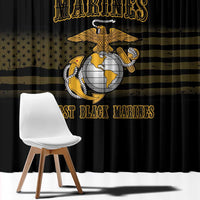 Montford Point Marines Window Curtain First Black Marines USMC Military - Wonder Print Shop