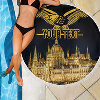Personalized Hungary Budapest Capital Beach Blanket Hungarian Turul Bird - Wonder Print Shop