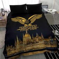 Personalized Hungary Budapest Capital Bedding Set Hungarian Turul Bird - Wonder Print Shop