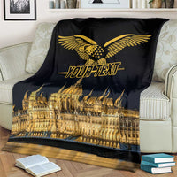 Personalized Hungary Budapest Capital Blanket Hungarian Turul Bird