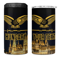 Personalized Hungary Budapest Capita 4 in 1 Can Cooler Tumbler Hungarian Turul Bird - Wonder Print Shop