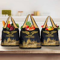 Personalized Hungary Budapest Capital Grocery Bag Hungarian Turul Bird