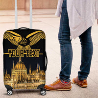 Personalized Hungary Budapest Capital Luggage Cover Hungarian Turul Bird - Wonder Print Shop