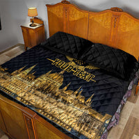 Personalized Hungary Budapest Capital Quilt Bed Set Hungarian Turul Bird - Wonder Print Shop