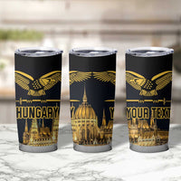 Personalized Hungary Budapest Capita Tumbler Cup Hungarian Turul Bird - Wonder Print Shop