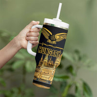 Personalized Hungary Budapest Capita Tumbler With Handle Hungarian Turul Bird - Wonder Print Shop