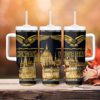 Personalized Hungary Budapest Capita Tumbler With Handle Hungarian Turul Bird - Wonder Print Shop