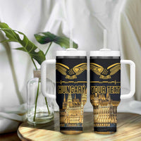 Personalized Hungary Budapest Capita Tumbler With Handle Hungarian Turul Bird - Wonder Print Shop
