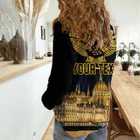 Personalized Hungary Budapest Capital Women Casual Shirt Hungarian Turul Bird - Wonder Print Shop