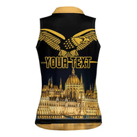 Personalized Hungary Budapest Capital Women Sleeveless Polo Shirt Hungarian Turul Bird - Wonder Print Shop