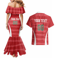 Custom Hungary Football Couples Matching Mermaid Dress and Hawaiian Shirt Magyarok Classic Football - Wonder Print Shop