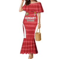 Custom Hungary Football Family Matching Mermaid Dress and Hawaiian Shirt Magyarok Classic Football - Wonder Print Shop