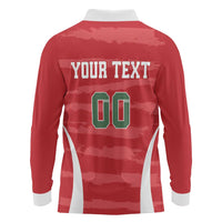 Custom Hungary Football Long Sleeve Polo Shirt Magyarok Classic Football - Wonder Print Shop