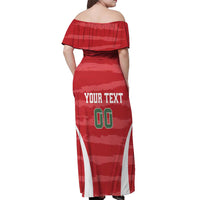 Custom Hungary Football Off Shoulder Maxi Dress Magyarok Classic Football - Wonder Print Shop