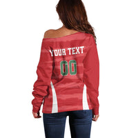 Custom Hungary Football Off Shoulder Sweater Magyarok Classic Football - Wonder Print Shop
