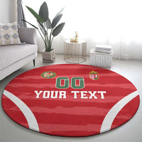 Custom Hungary Football Round Carpet Magyarok Classic Football
