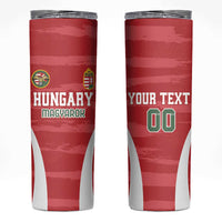Custom Hungary Football Skinny Tumbler Magyarok Classic Football - Wonder Print Shop