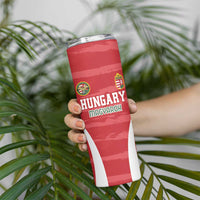 Custom Hungary Football Skinny Tumbler Magyarok Classic Football - Wonder Print Shop