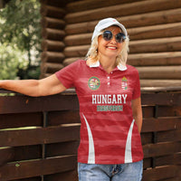 Custom Hungary Football Women Polo Shirt Magyarok Classic Football - Wonder Print Shop