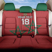 Custom Morocco Heritage Football Back Car Seat Cover Road To Champion