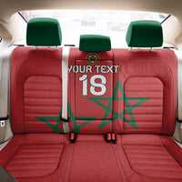 Custom Morocco Heritage Football Back Car Seat Cover Road To Champion
