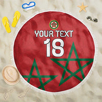 Custom Morocco Heritage Football Beach Blanket Road To Champion