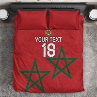 Custom Morocco Heritage Football Bedding Set Road To Champion