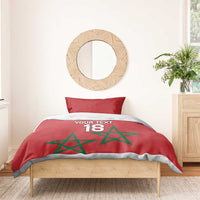 Custom Morocco Heritage Football Bedding Set Road To Champion