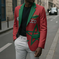 Custom Morocco Heritage Football Blazer Road To Champion