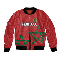 Custom Morocco Heritage Football Bomber Jacket Road To Champion