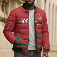Custom Morocco Heritage Football Bomber Puffer Jacket Road To Champion