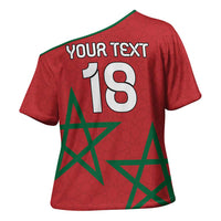 Custom Morocco Heritage Football Cross Shoulder Shirt Road To Champion