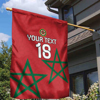 Custom Morocco Heritage Football Garden Flag Road To Champion