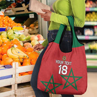 Custom Morocco Heritage Football Grocery Bag Road To Champion