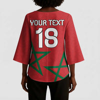 Custom Morocco Heritage Football Kimono Sleeve Blouse Road To Champion