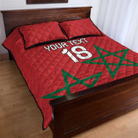 Custom Morocco Heritage Football Quilt Bed Set Road To Champion
