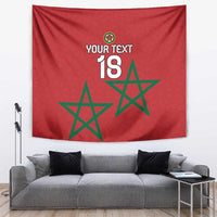 Custom Morocco Heritage Football Tapestry Road To Champion