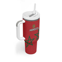 Custom Morocco Heritage Football Tumbler With Handle Road To Champion