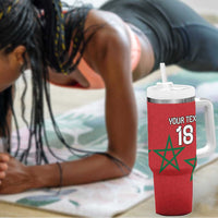 Custom Morocco Heritage Football Tumbler With Handle Road To Champion